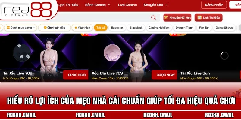 Hiểu rõ lợi ích của mẹo nhà cái chuẩn giúp cược thủ tối đa hiệu quả chơi